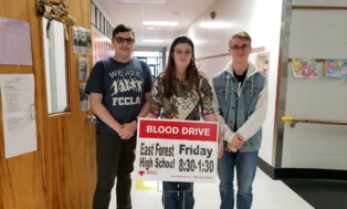 East Forest FCCLA Students Host Blood Drive
