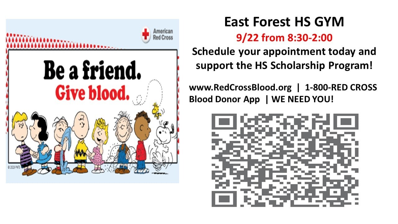 American Red Cross Blood Drive at East Forest School
