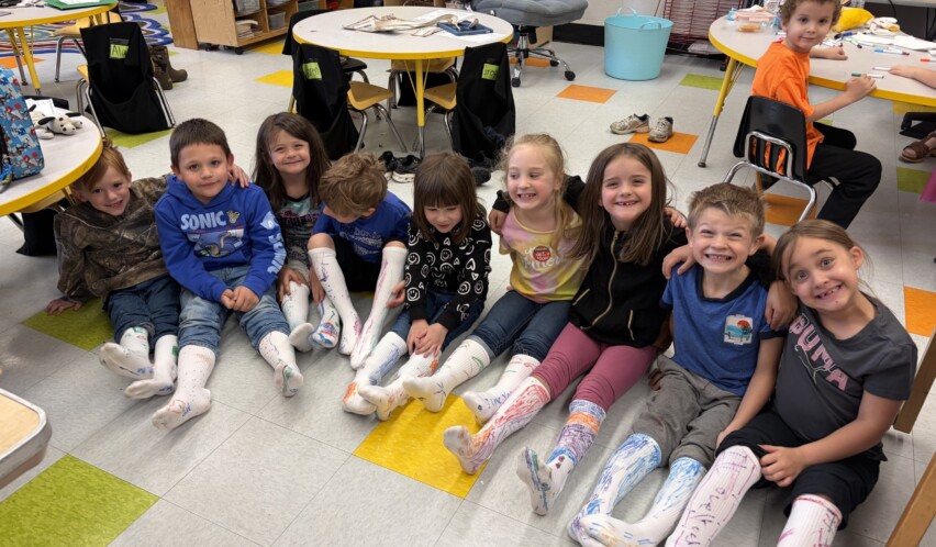 East Forest  PreK and Kindergarten Students Celebrate the Countdown!