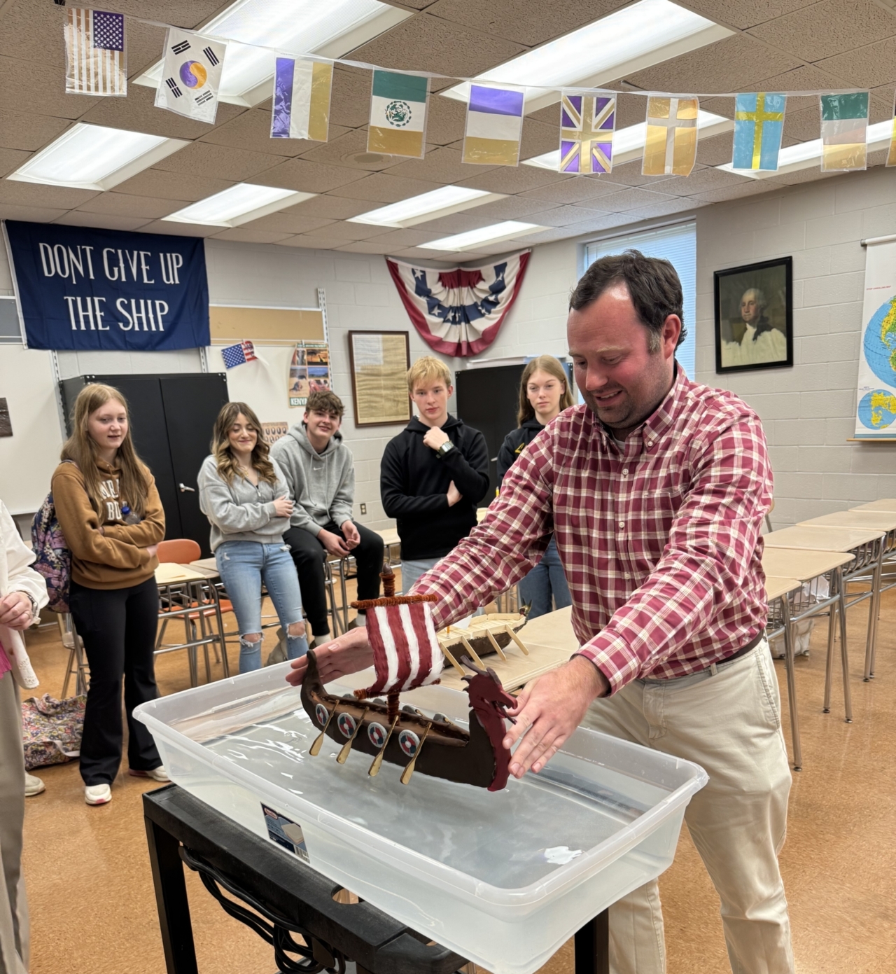 West Forest World Cultures Students Craft Longboats~