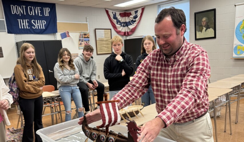 West Forest World Cultures Students Craft Longboats~