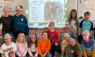 West Forest 2nd Graders Participating in Adopt-A-Cow~