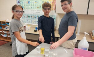 West Forest Seventh and Eighth Graders Practice Scientific Method~