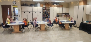 WFE Kindergarten art class.